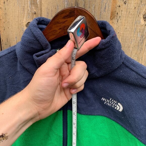 The North Face Fleece Zip Up Jacket Varsity Green - Picture 6 of 9